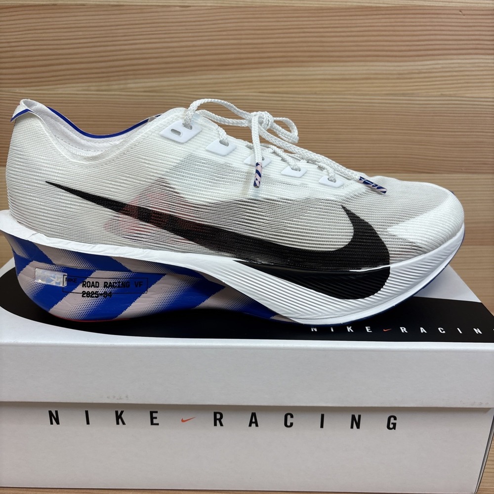 Nike ZoomX Vaporfly Next% 4 CM White Blue Mens 12.5 Racing Running II7203-100